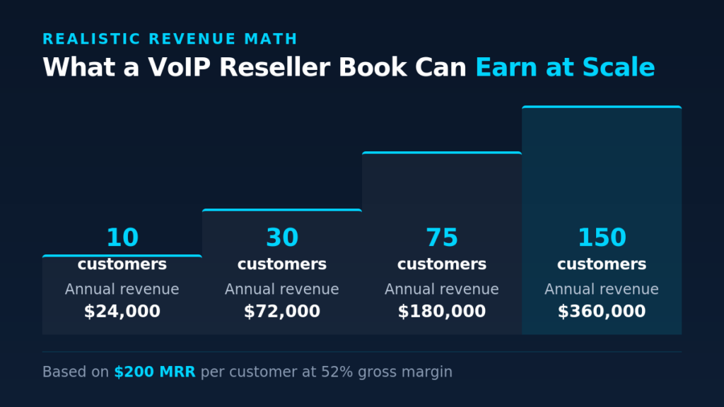 VoIP Reseller Revenue Scenarios at Scale