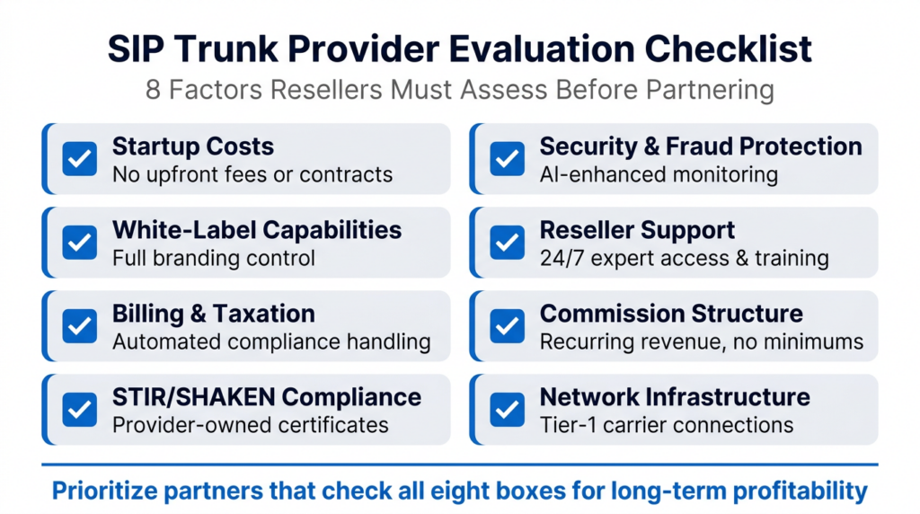 SIP Trunk Providers Evaluation Checklist