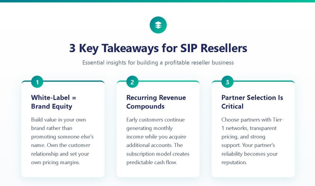 3 Key Takeaways for SIP Resellers