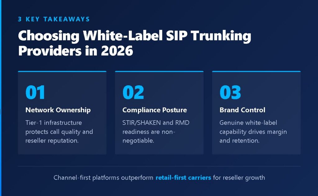 Choosing white Label SIP trunking providers in 2026 